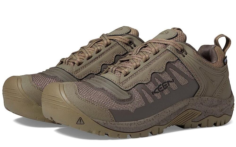 KEEN Utility Mens Reno KBF Work Shoes Size 7.5 Wide Grey Waterproof Soft Toe NIB